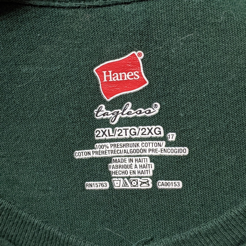 Hanes Women's 2XL Green Bay Packers Bedazzled Short Sleeve T-shirt - Picture 2 of 6